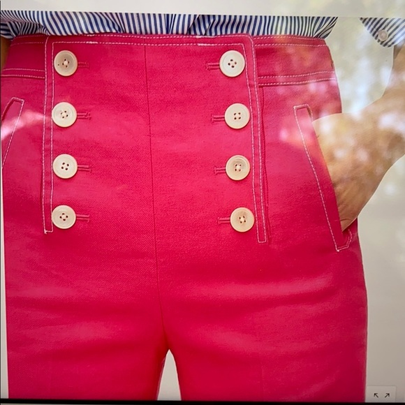 Peyton sailor pant in stretch linen Clearance